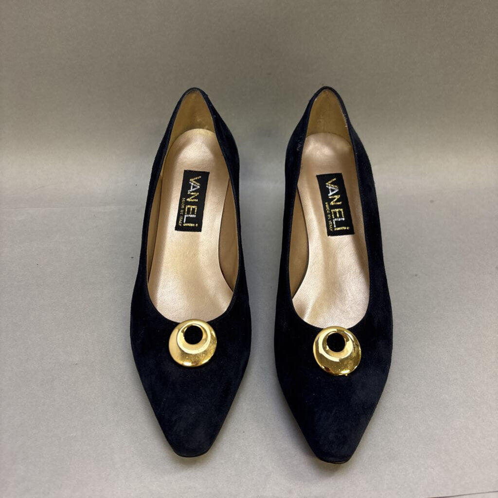 Vaneli Ladies Navy Suede Pumps Size 9