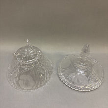 Load image into Gallery viewer, Cut to Clear Lidded Candy Dish (9&quot;)
