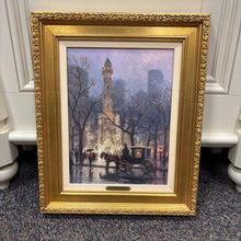 Load image into Gallery viewer, Framed Thomas Kinkade &quot;The Watertower Chicago&quot; Painting (22x18)
