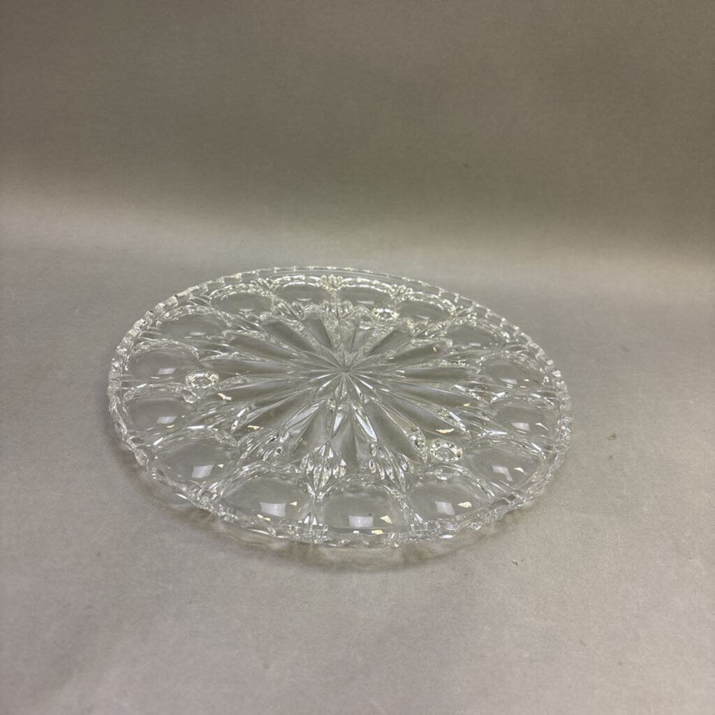 Clear Glass Cake Plate (11