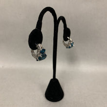 Load image into Gallery viewer, RTP Ring to Perfection Sterling London Blue Topaz Earrings (0.75&quot;)
