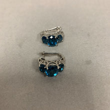 Load image into Gallery viewer, RTP Ring to Perfection Sterling London Blue Topaz Earrings (0.75&quot;)
