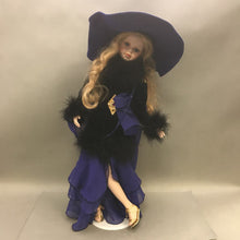Load image into Gallery viewer, Court of Dolls 615/2500 Porcelain Doll Purple Silk Dress with Hat (22&quot;)
