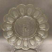 Load image into Gallery viewer, Indiana Glass Hobnail 11&quot; Clear Crystal Deviled Egg Tray Vintage 1970&#39;s

