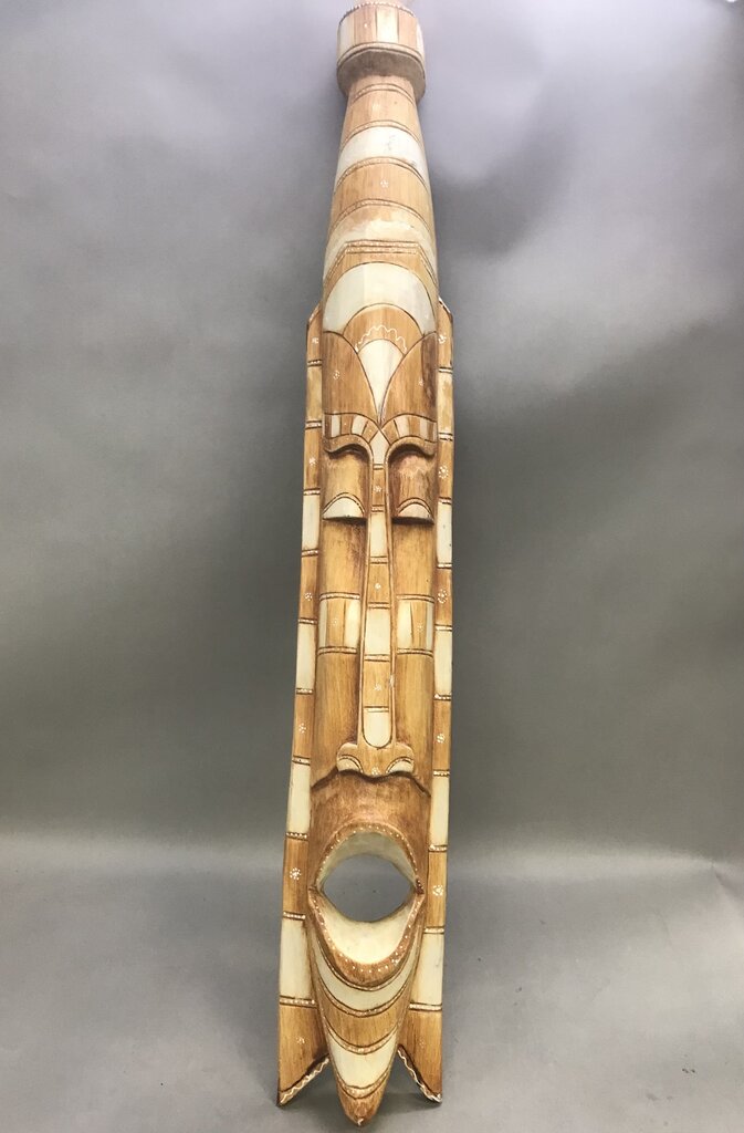 Hand Painted Carved Mask Wall Art (39