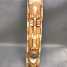 Load image into Gallery viewer, Hand Painted Carved Mask Wall Art (39&quot;)(As Is)
