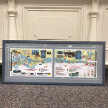 Load image into Gallery viewer, Framed Siesta Key Florida Advertisement (18x41)
