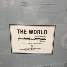 Load image into Gallery viewer, Black Framed World Map Print (26x38)
