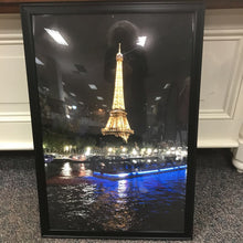 Load image into Gallery viewer, Black Framed Eiffel Tower Print (38x26)
