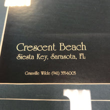Load image into Gallery viewer, Framed Crescent Beach Siesta Key, Sarasota, FL Print (21x29)
