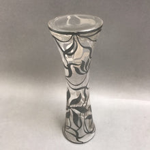 Load image into Gallery viewer, Vintage Sterling Silver Overlay Clear Glass Vase (10&quot;)
