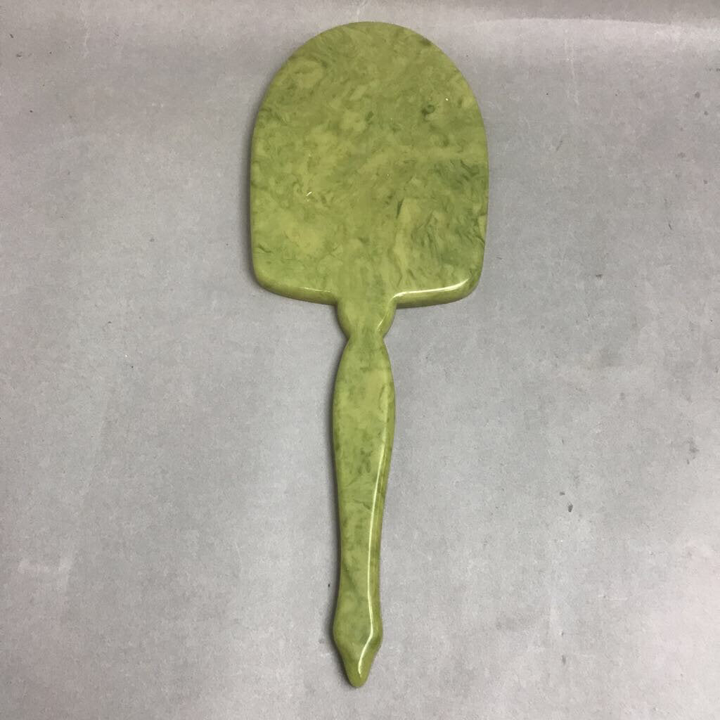 Vintage 1920's Bakelite Celluloid Handheld Vanity Mirror (13