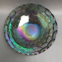 Load image into Gallery viewer, Federal Glass Colonial Iridescent Smoke Carnival Glass Bowl (3.25x9x9)
