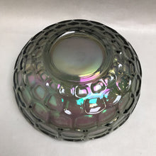 Load image into Gallery viewer, Federal Glass Colonial Iridescent Smoke Carnival Glass Bowl (3.25x9x9)
