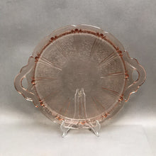 Load image into Gallery viewer, Jeannette Glass &#39;Cherry Blossom&#39; Two-Handled Hostess Tray (12.5x10)
