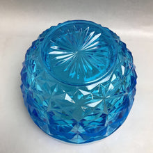 Load image into Gallery viewer, Vintage Blue Pressed Glass Ice Bucket / Bowl (6x8x8)
