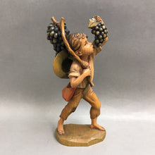 Load image into Gallery viewer, Anri Boy with Grapes Figurine (10.5")
