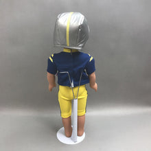 Load image into Gallery viewer, Cititoy Boy Doll; Short Brown Hair; Football Outfit (~18&quot;)
