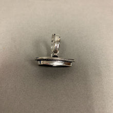 Load image into Gallery viewer, Silver Plated Tigers Eye Teardrop Ring sz 5 Adjustable
