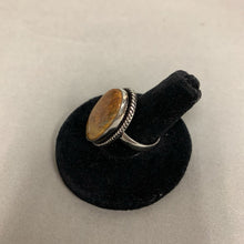 Load image into Gallery viewer, Silver Plated Bumble Bee Jasper Ring sz 9
