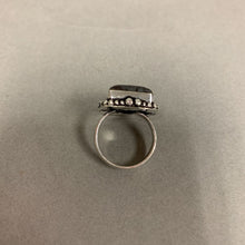 Load image into Gallery viewer, Silver Plated Red Jasper w/ Hematite Inclusion Ring sz 6
