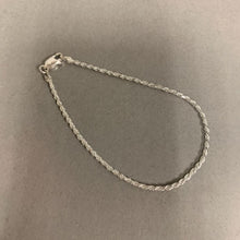 Load image into Gallery viewer, Sterling Rope Chain Bracelet (7.5&quot;)
