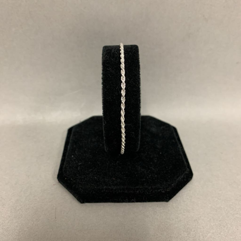 Sterling Rope Chain Bracelet (7.5