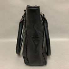 Load image into Gallery viewer, Tiganello Black Faux Leather Purse (11x15x4&quot;)
