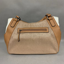 Load image into Gallery viewer, Apt 9 Woven Straw Faux Leather Shoulder Bag Purse NWT (10x15x6&quot;)
