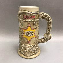 Load image into Gallery viewer, Vintage Ceramarte Budweiser Texas Beer Stein Mug Limited Edition Made In Brazil (9")
