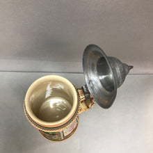 Load image into Gallery viewer, German Beer Stein; Outdoor Scene; &quot;Und der Beutel schlaff ...&quot; (9&quot;)
