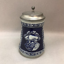 Load image into Gallery viewer, Vintage German Beer Stein, Baroque-era Soldiers/Leaders (6.25&quot;)
