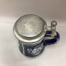 Load image into Gallery viewer, Vintage German Beer Stein, Baroque-era Soldiers/Leaders (6.25&quot;)
