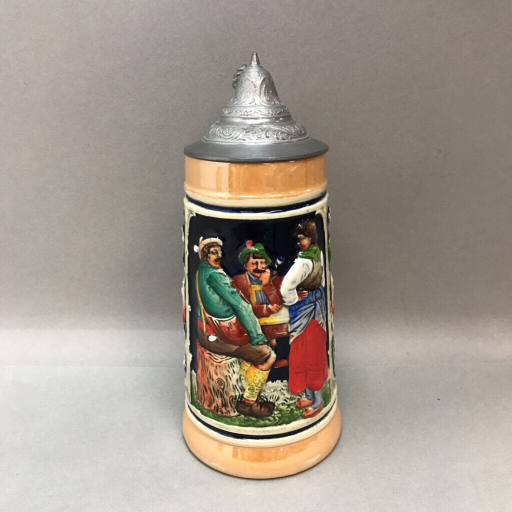 Cremer German Beer Stein; Outdoor Scene, 