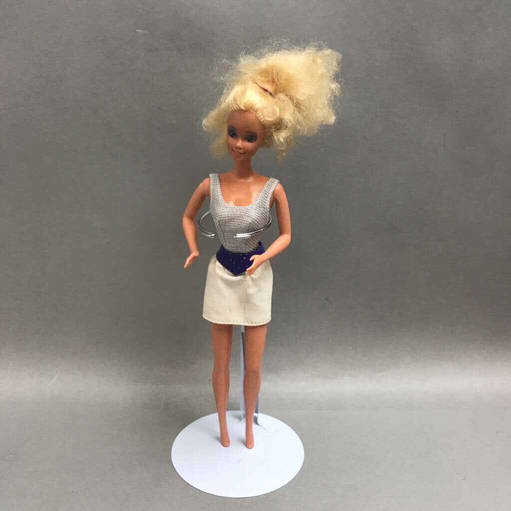Vintage Blonde Hair Barbie 1966 with Skirt Outfit