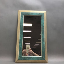 Load image into Gallery viewer, Blue with Gold Oblong Wall Mirror (19x11)

