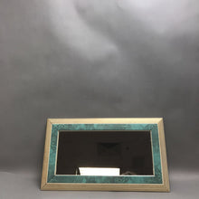 Load image into Gallery viewer, Blue with Gold Oblong Wall Mirror (19x11)

