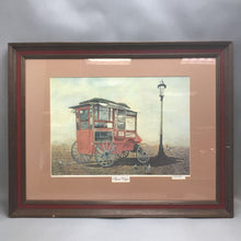 Load image into Gallery viewer, Framed Richard Seth &quot;Popcorn Wagon&quot; Signed Print (21x27)
