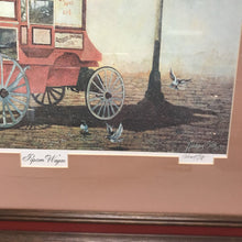 Load image into Gallery viewer, Framed Richard Seth &quot;Popcorn Wagon&quot; Signed Print (21x27)

