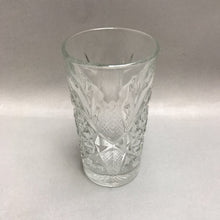 Load image into Gallery viewer, Vintage Libbey USA Hobstar Highball Star of David Glass 16 oz Heavy Cut Glass
