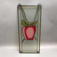 Load image into Gallery viewer, Faux Stained Hanging Window Glass of Apple (18x8) 5 Available
