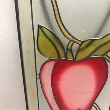 Load image into Gallery viewer, Faux Stained Hanging Window Glass of Apple (18x8) 5 Available
