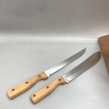 Load image into Gallery viewer, Vintage National Cutlery Knife Set 5 Knives in Wood Block

