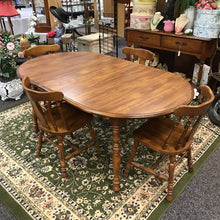 Load image into Gallery viewer, Maple Table (30x60x42) w/4 Chairs &amp; 2 12&quot; Leaves
