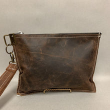 Load image into Gallery viewer, Dancing Cactus Calf Hair Embossed Leather Wristlet Clutch Purse (6x8.5&quot;)
