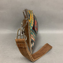 Load image into Gallery viewer, Dancing Cactus Calf Hair Embossed Leather Wristlet Clutch Purse (6x8.5&quot;)

