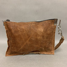 Load image into Gallery viewer, Dancing Cactus Calf Hair Embossed Leather Wristlet Clutch Purse (6x8.5&quot;)
