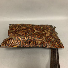 Load image into Gallery viewer, Dancing Cactus Embossed Leather Wristlet Clutch Purse (6x8.5&quot;)
