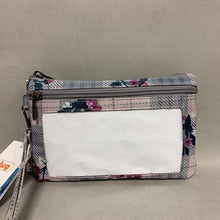 Load image into Gallery viewer, Lug Gray Pearl Peekaboo Pouch Wristlet Purse NWT (5x8&quot;)
