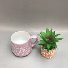 Load image into Gallery viewer, Faux Flowers in Mug Decor You Are So Loved
